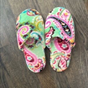 Vera Bradley Multicolor Plush Slippers